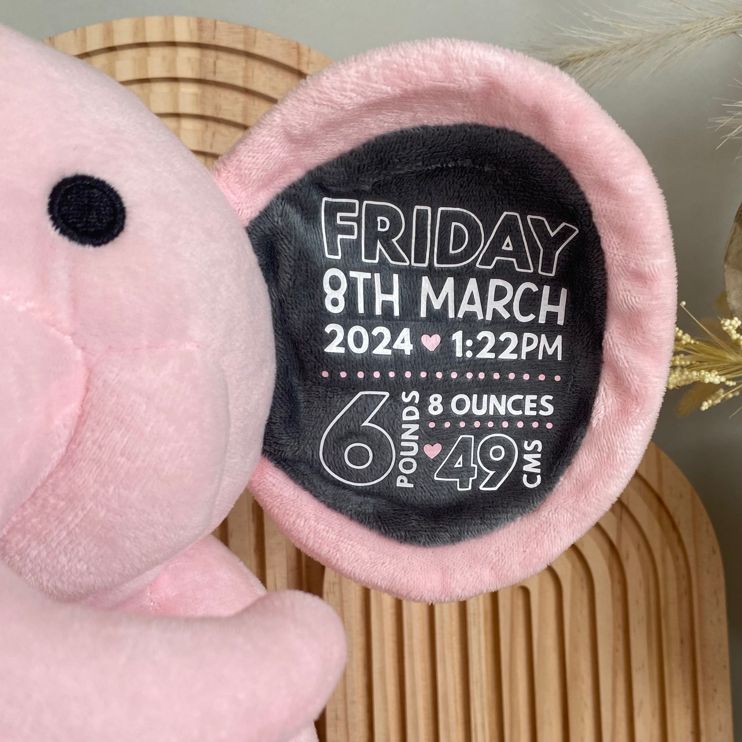 Personalised Elephant Birth Keepsake