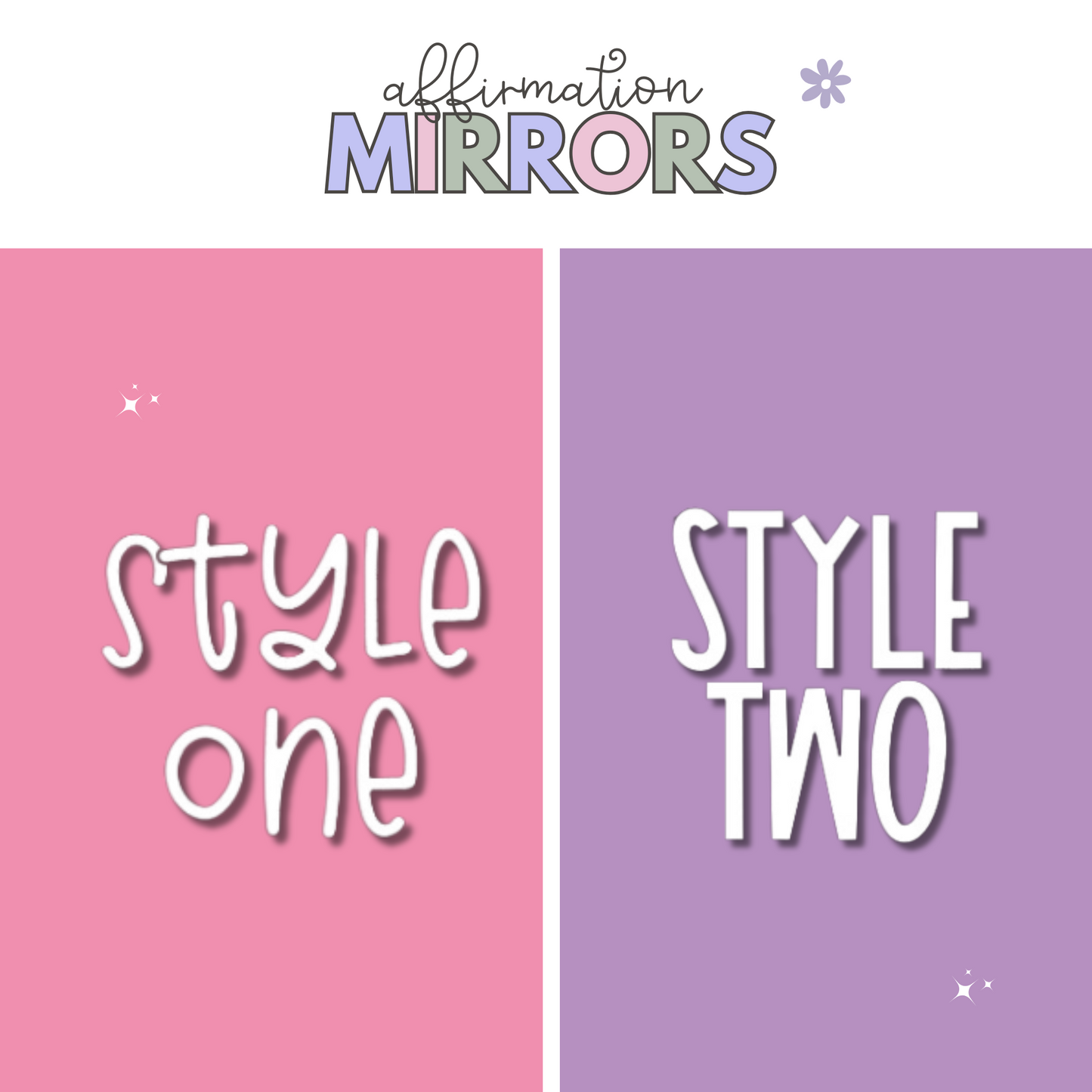 Personalised Affirmation Mirror